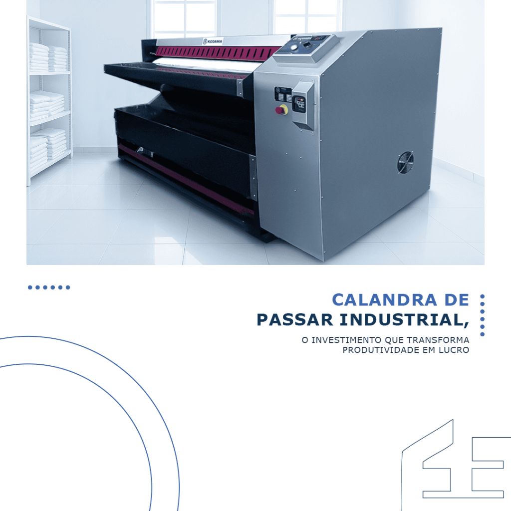 Calandra de passar industrial